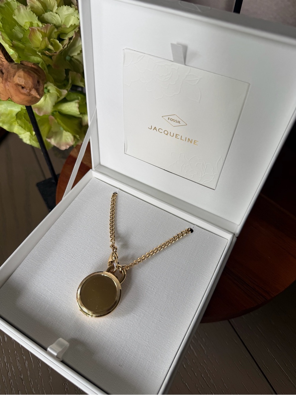 FOSSIL - Locket Jacqueline Watch Necklace - ENGRAVABLE - Picture 5 of 8